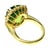 Contemporary late 20th Century 18k Yellow Gold Large Peridot and Diamond Ring, , Size 6 For Sale - Image 3 of 11