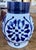 Vintage Williamsburg Restoration Blue and White Petite Vase For Sale - Image 10 of 11