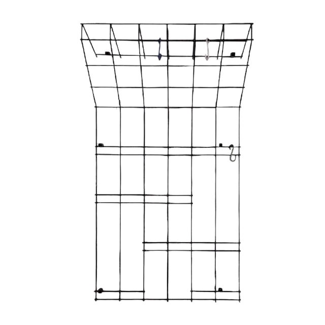 Vintage Black Iron Wire Wardrobe, 1970s For Sale