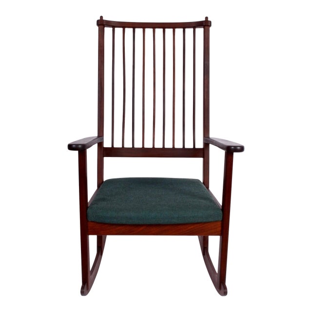 Ynge Ekstrom Rosewood Rocking Chair, 1960s For Sale