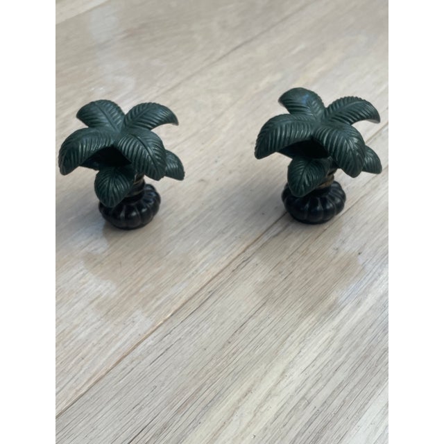 1980s Coastal Palm Tree Lamps - a Pair For Sale - Image 4 of 12