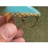 Miriam Salat Double Art Deco Blue Resin Ocean Ring 18K Sterling Silver & Topaz For Sale - Image 16 of 18
