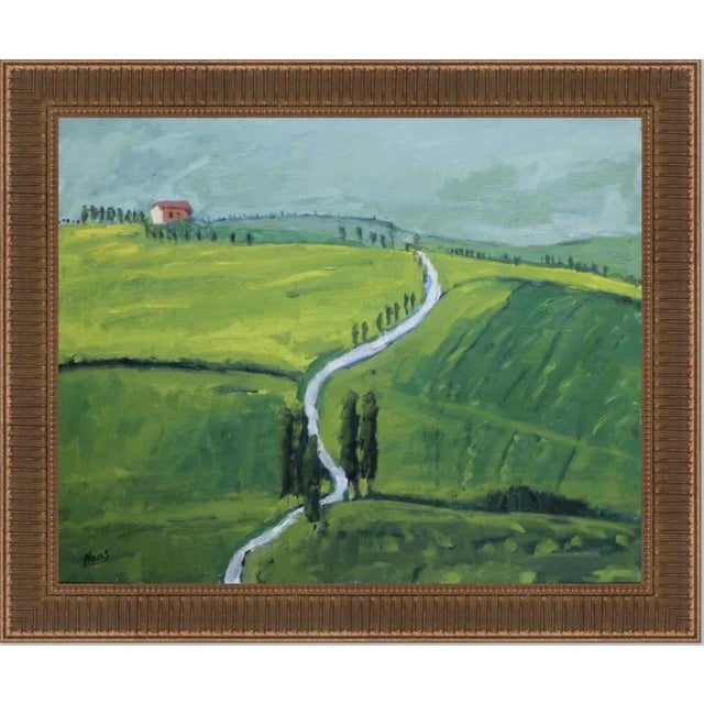 Contemporary Tuscan Landscape (Original Oil Painting) For Sale - Image 9 of 9