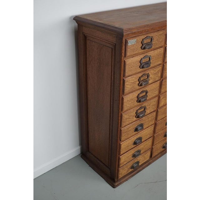 Antique French Oak Filing Cabinet from Chouanard, 1910s For Sale - Image 14 of 18