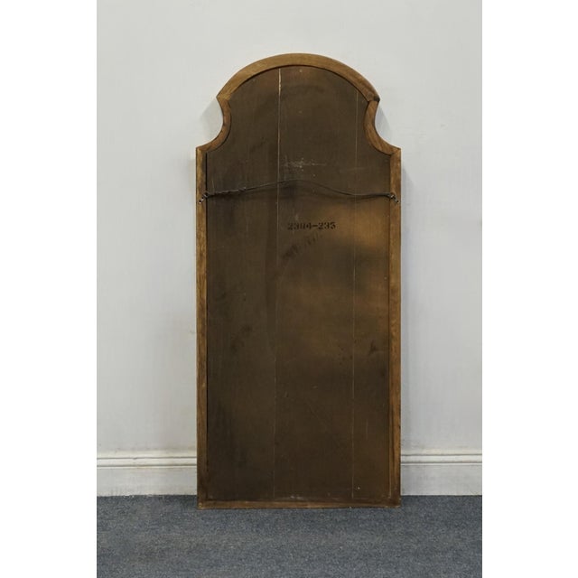 American of Martinsville American of Martinsville Solid Walnut Italian Mediterranean 23" Mirror 2384-235 For Sale - Image 4 of 5