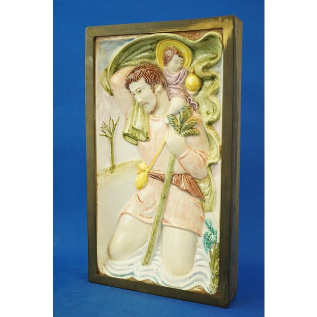 A delightful cast ceramic plaque (ceramic with added kaolin, also known as soft porcelain) with a rich vitrification,...