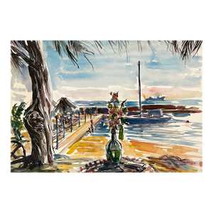 1956 Freda Reiter Florida Watercolor