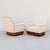 Vintage Italian Art Deco Club Chairs in Walnut Burl and Edelman Leather For Sale - Image 11 of 12