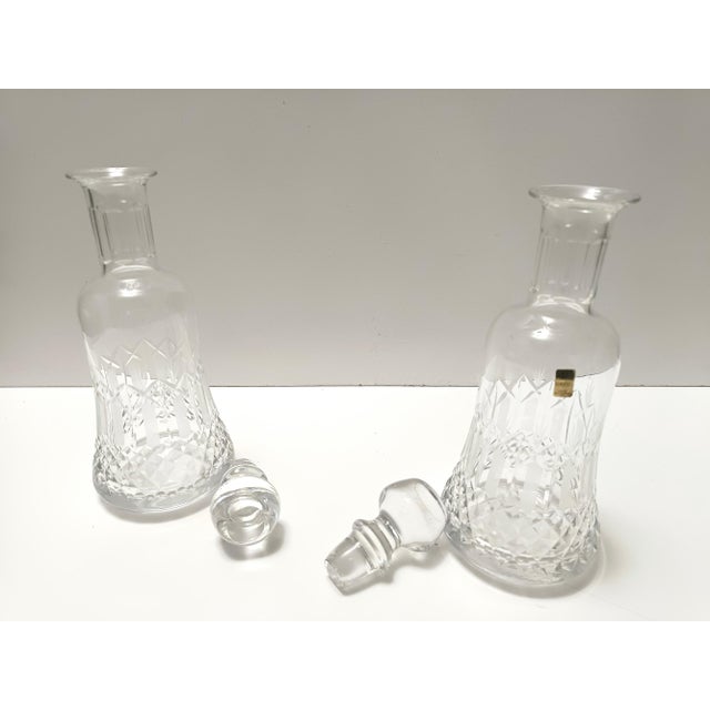 Transparent Crystal Decanter Bottles by Bleikristall, Germany, 1970s, Set of 2 For Sale - Image 4 of 14