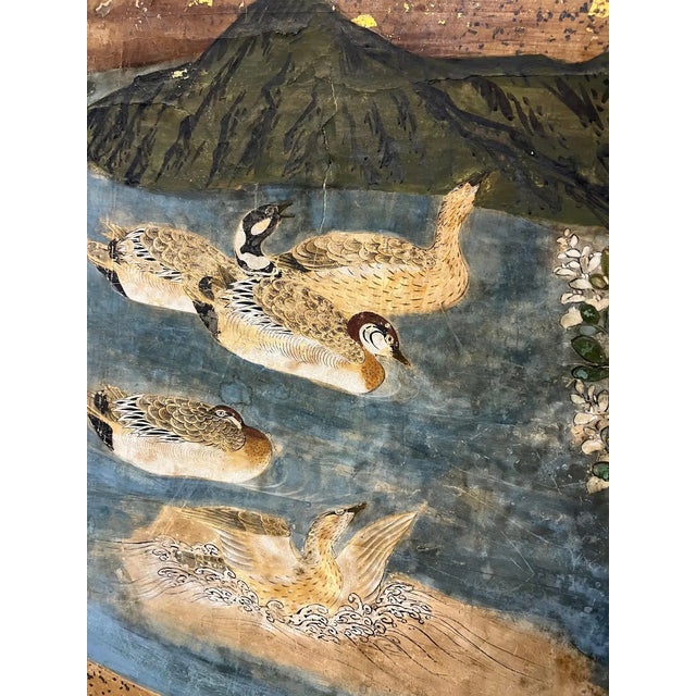 Japanese Screen, 17th Century, Kano Period For Sale - Image 10 of 11