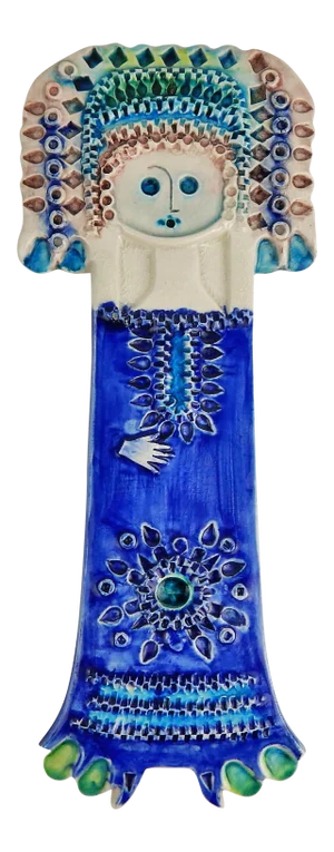 Alvino Bagni Bittossi for Raymor Lady Plaque
