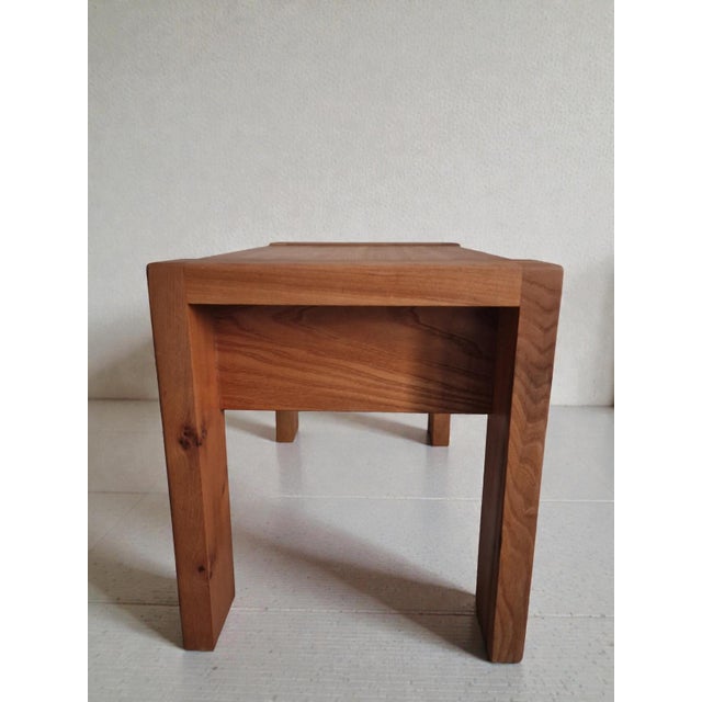 Brown Monopoly Regain Style Elm Bedside Table, 1980s For Sale - Image 8 of 10