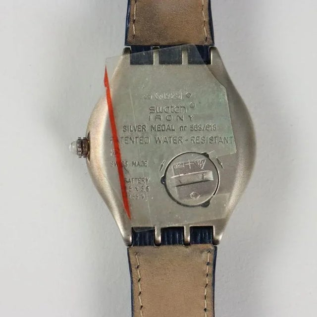Vintage Silver Limited Edition Irony Victory Ceremony Series Watch from Swatch For Sale - Image 3 of 9