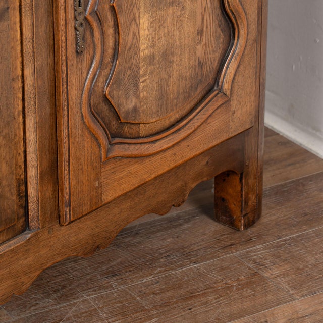 Long French Oak Four Door Sideboard Buffet For Sale - Image 17 of 18