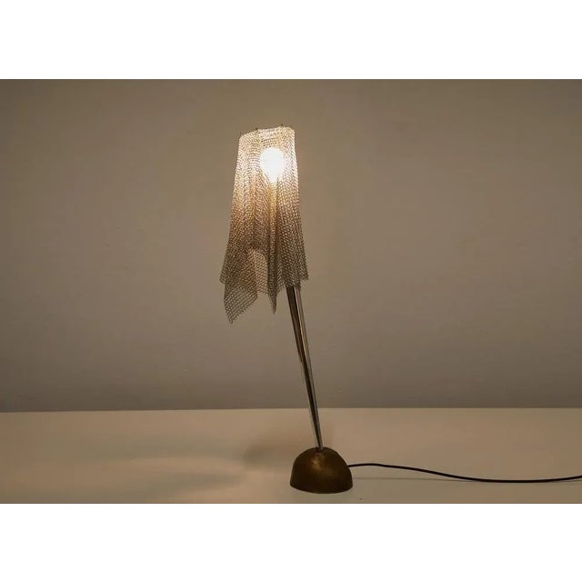 Bronze and Metal Mesh Ecate Table Lamp by Toni Cordero for Artemide, 1980s For Sale - Image 6 of 11