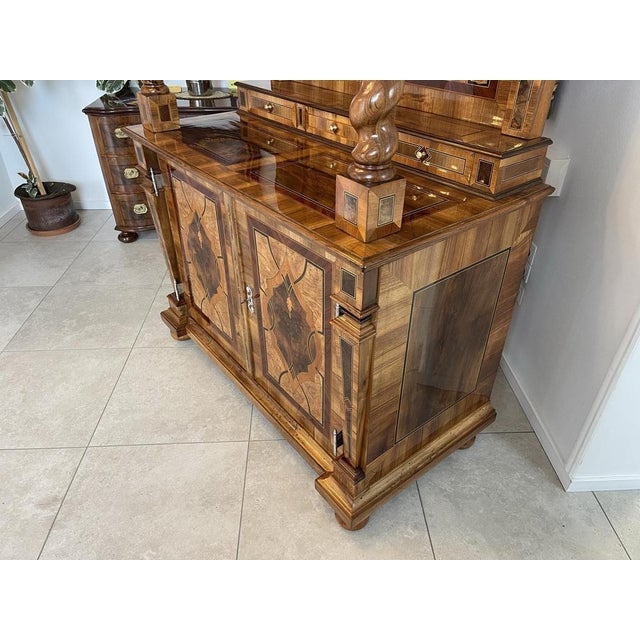 Vintage Baroque Brown Secretary For Sale - Image 5 of 18