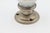Antique Milk Glass Nickeled Brass Dummy Door Knob For Sale - Image 4 of 5