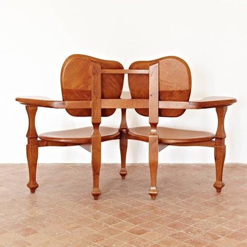 Bench for Casa Batllo, designed after a model by Antoni Gaudi. Manufactured in Barcelona by BD. Sculpted solid varnished...