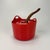 1960s Red Enamel and Cast Iron Pot by Timo Sarpaneva for Rosenlew of Finland, 1960s For Sale - Image 5 of 11