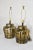 Mid-Century Modern Mid Century Gold Ceramic Large Vase Lamps - a Pair For Sale - Image 3 of 11