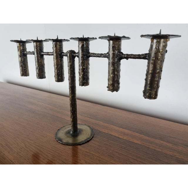 Brutalist Candle Holder, 1970s For Sale - Image 4 of 9