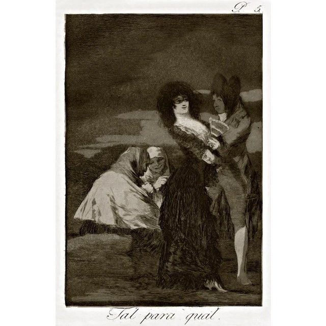 Tal Para Qual - Origina Etching by Francisco Goya - 1868 1868 For Sale