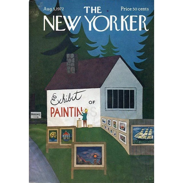 1972, New Yorker Magazine Cover, August 5 (Charles Martin), Original Vintage Cover, Art, Artists For Sale
