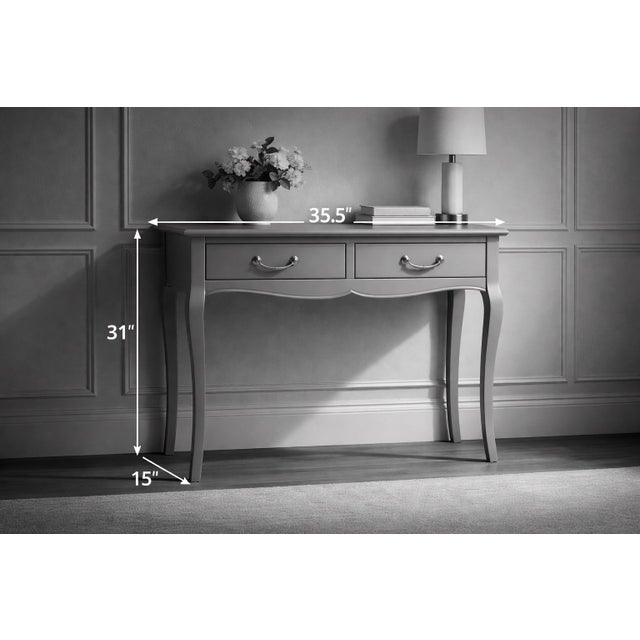 Late 20th Century French Provincial Style Matte Black Bedside Table / Writing Desk With Bronze Hardware — 35.5” For Sale - Image 9 of 10