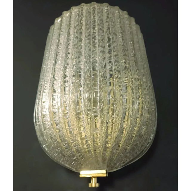 1960s Graniglia Shield Sconces by Barovier E Toso - a Pair For Sale - Image 5 of 9