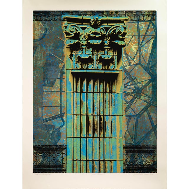 Judith Lipnik Perlow Column Series (Large Iii) 2003 Signed Serigraph on Paper For Sale