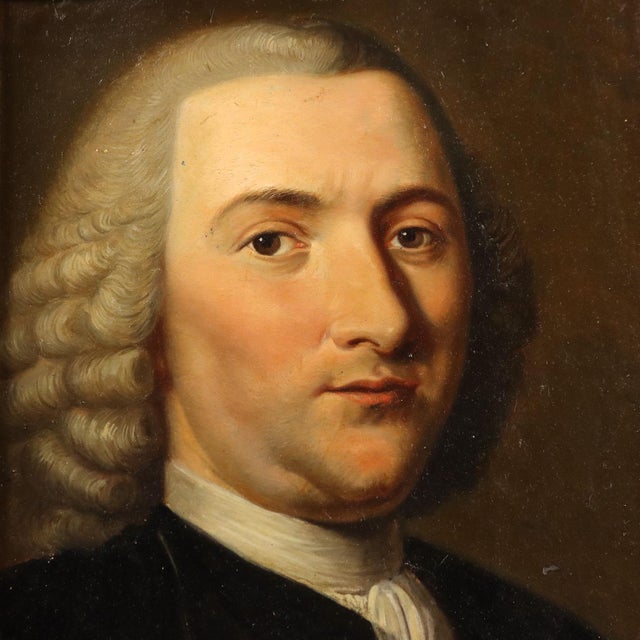 Dutch Artist, Portrait of Petrus Camper, 1700s, Oil on Panel For Sale - Image 3 of 11