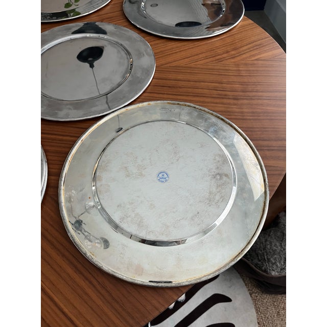 Silver Vintage Silver Plate Pantry Charger Plate Set-10 Pieces For Sale - Image 8 of 8