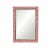 2010s Klasp Home Framed Salmon Crocodile Embossed Cowhide Mirror For Sale - Image 5 of 5