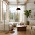 A sweeping brass arc topped with matte black and gold - overhead light with zero installation. Featuring a sweeping,...