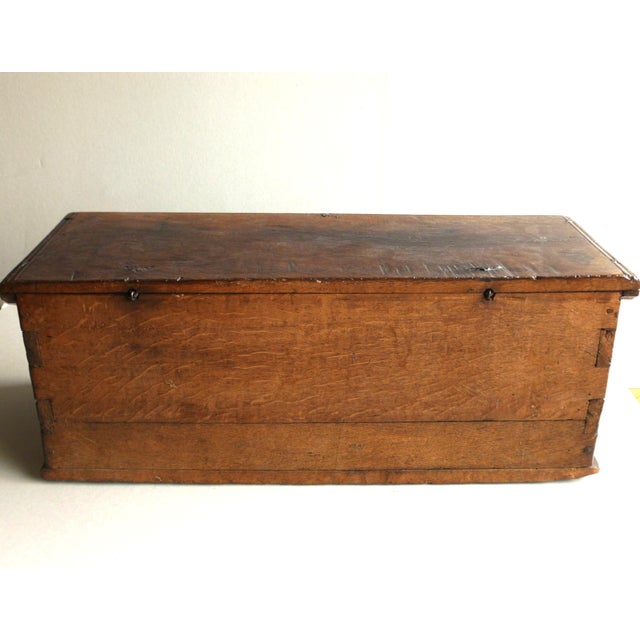 Brown Small Antique Gothic-Style Chest, 1500s For Sale - Image 8 of 10
