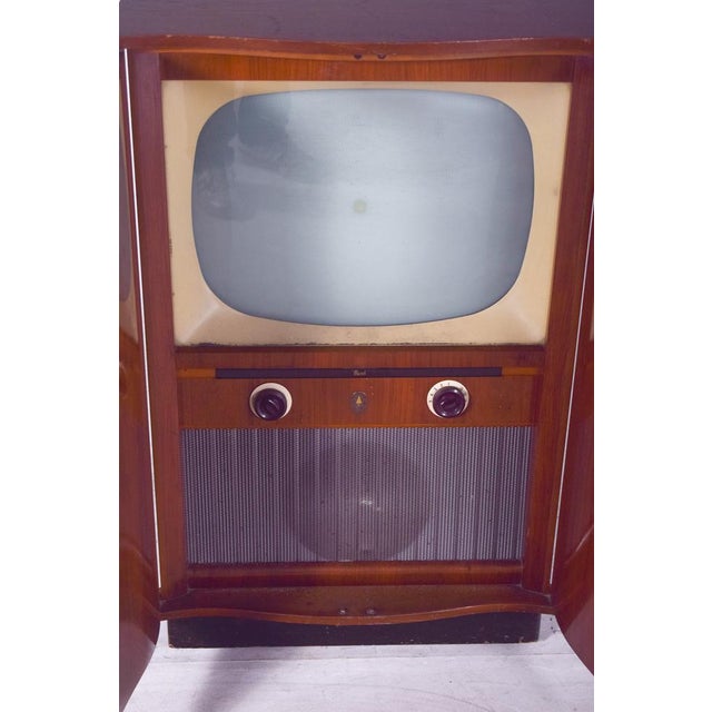 Antique Bush Radio Television Cabinet For Sale - Image 12 of 13