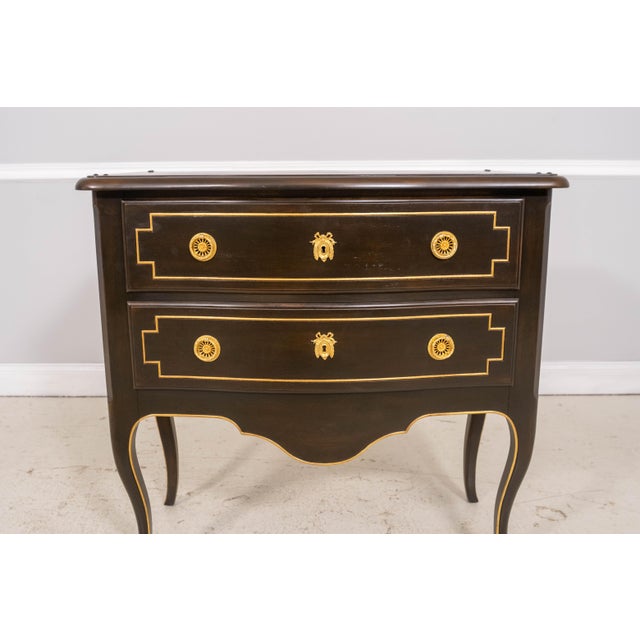 Traditional Encore Ihf Regency Style 2 Drawer Commode Chest For Sale - Image 3 of 18