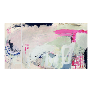 Contemporary Abstract Acrylic on Canvas "Far Away" by Macha Poynder