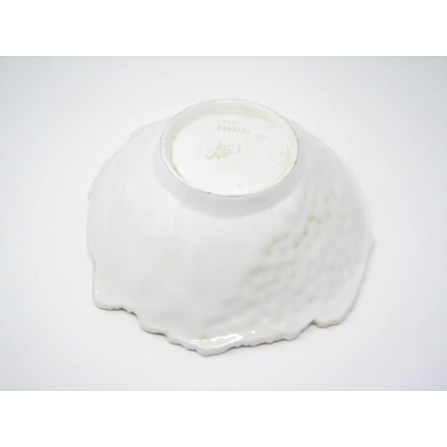 Vintage Bassano Del Grappa Italy Ceramic Serving Bowl With Raised Grape