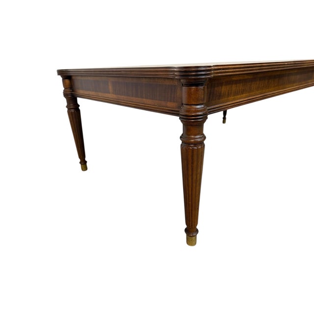 Henredon Vintage Henredon Mahogany Coffee Table For Sale - Image 4 of 7