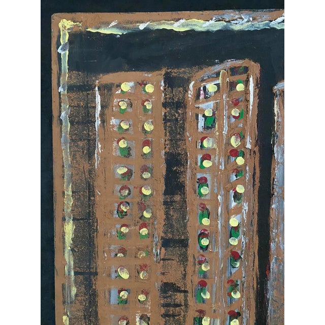 Wood Jimmy Lee Sudduth “Horse-Drawn Streetcar” New Orleans Painting For Sale - Image 7 of 12