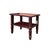 Oriental Rosewood Brown Square Legs Rectangular Side Table Display Stand For Sale - Image 4 of 6