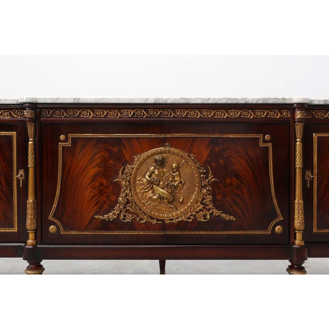 Vintage Louis XVI Style Mahogany Sideboard by E.P. Ehalt, 1950s For Sale - Image 3 of 18