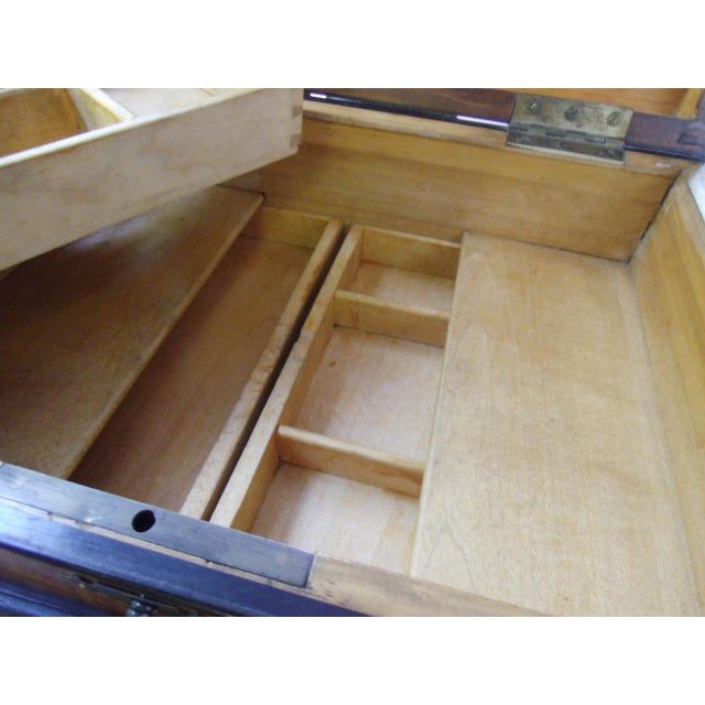 Vintage Biedermeier Sewing Box For Sale - Image 4 of 14