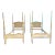 Mid 20th Century Vintage French Provincial Urn Poster Twin Size Beds, a Pair For Sale