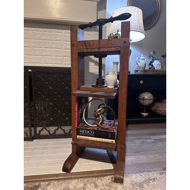 Antique Standing Bookbinder’s Press — h.c. Hilf Cigar Co. Wood For Sale - Image 10 of 12
