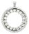 Roberto Coin, Diamond and Sapphire Convertible Circle Pendant For Sale