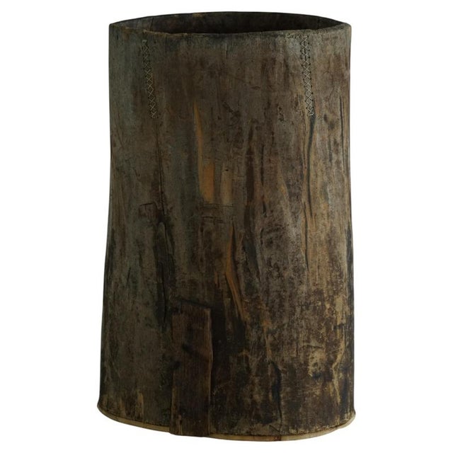Large Antique Rustic Wooden Vessel, 1890s For Sale - Image 12 of 12