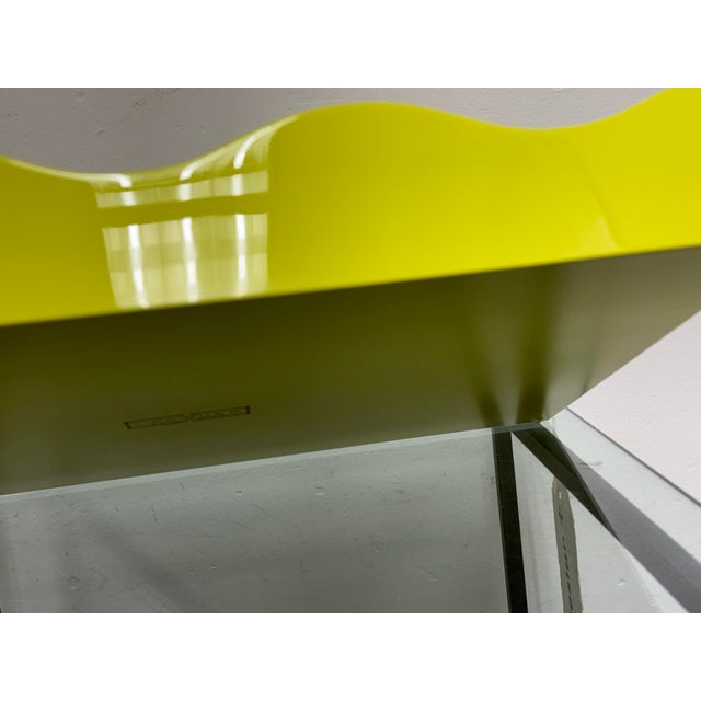 The Lacquer Company Belles Rives Lime Green Tray, Large For Sale - Image 9 of 12