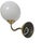 Art Deco Metal Wall Lamp, Poland, 1950s For Sale - Image 3 of 5